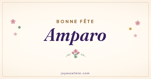 Image « Bonne fête Amparo » au format large