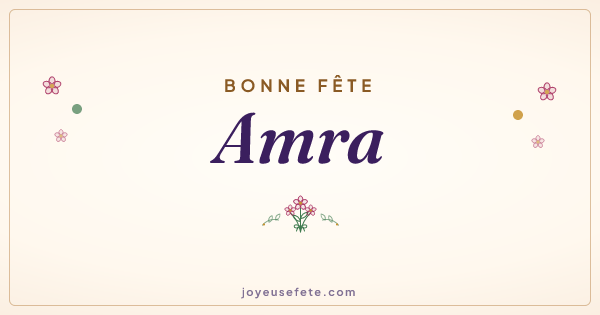 Image « Bonne fête Amra » au format large
