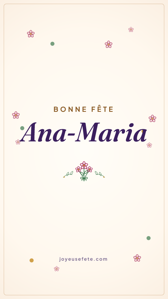 Image « Bonne fête Ana-Maria » au format story