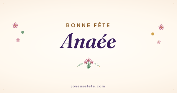 Image « Bonne fête Anaée » au format large