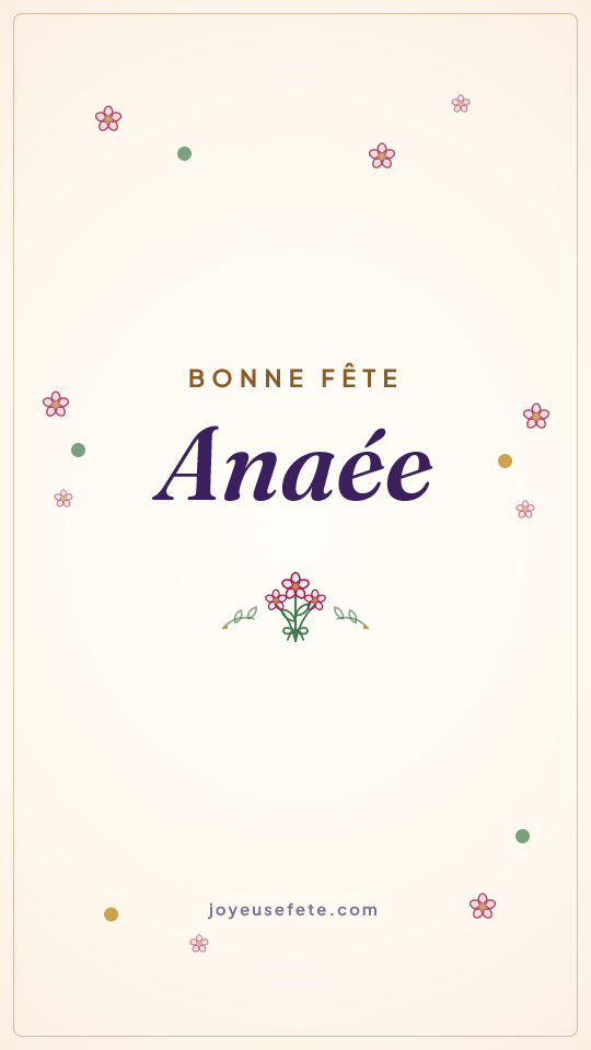 Image « Bonne fête Anaée » au format story