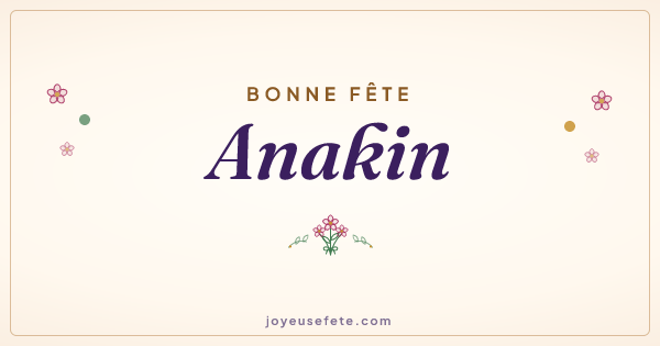 Image « Bonne fête Anakin » au format large
