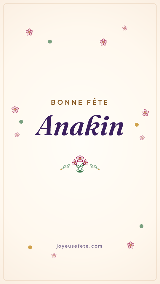 Image « Bonne fête Anakin » au format story