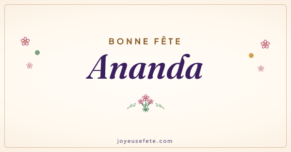 Image « Bonne fête Ananda » au format large