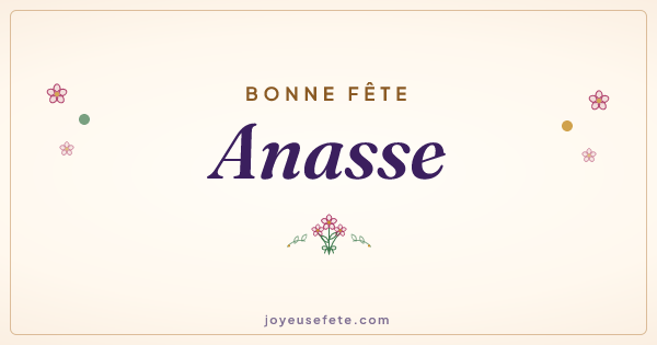 Image « Bonne fête Anasse » au format large