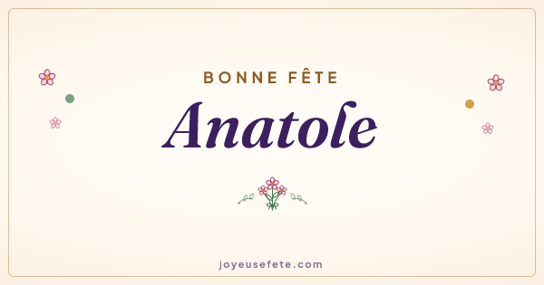 Image « Bonne fête Anatole » au format large