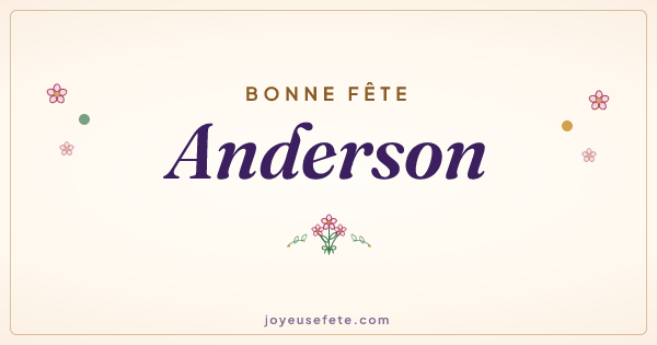 Image « Bonne fête Anderson » au format large