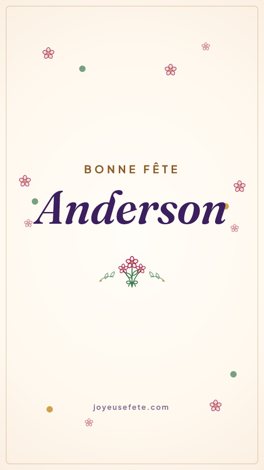 Image « Bonne fête Anderson » au format story