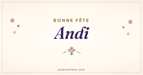 Image « Bonne fête Andi » au format large