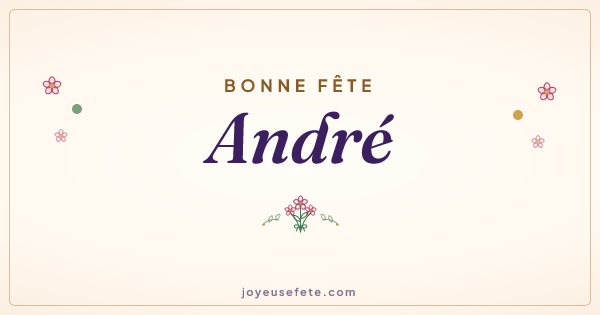 Image « Bonne fête André » au format large