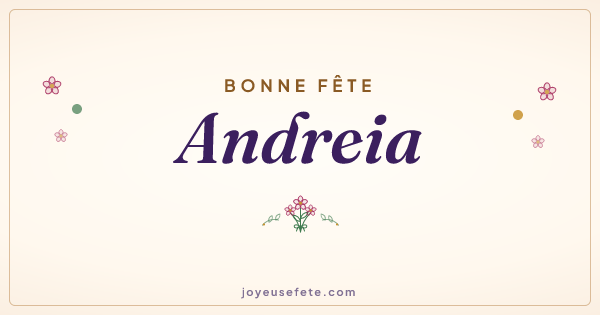 Image « Bonne fête Andreia » au format large