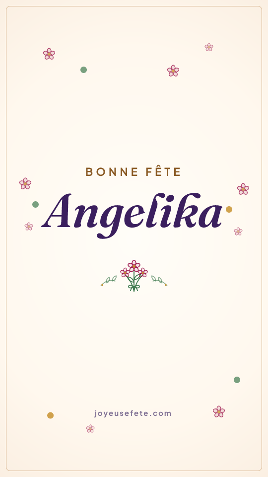 Image « Bonne fête Angelika » au format story