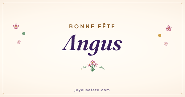 Image « Bonne fête Angus » au format large