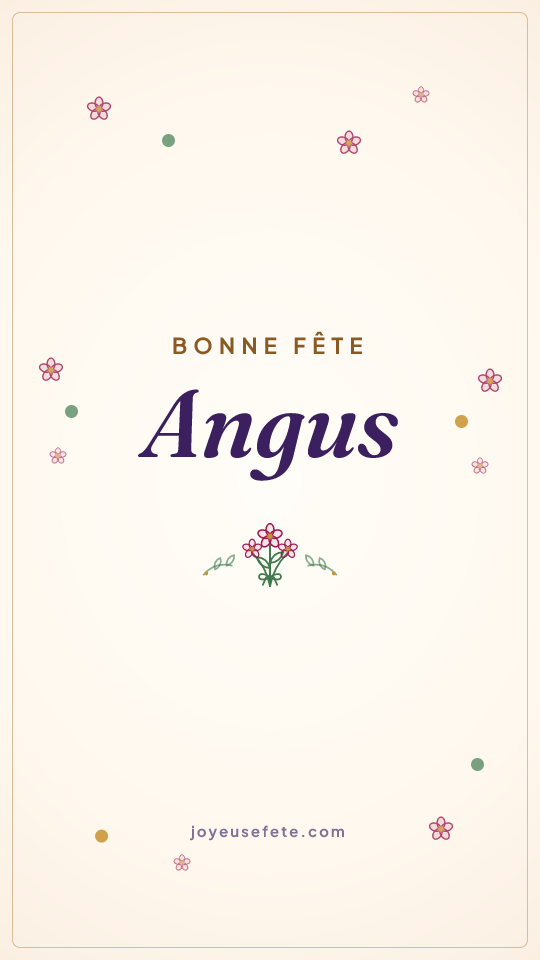 Image « Bonne fête Angus » au format story