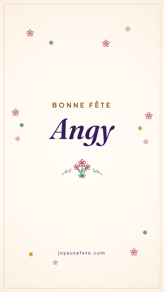 Image « Bonne fête Angy » au format story