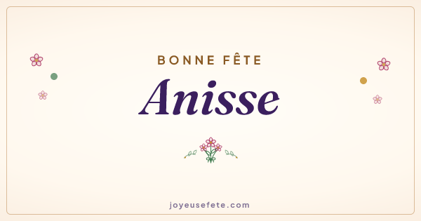 Image « Bonne fête Anisse » au format large
