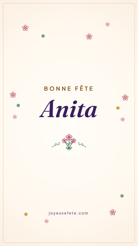 Image « Bonne fête Anita » au format story