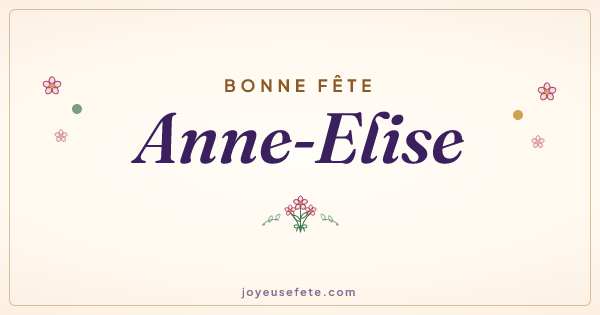 Image « Bonne fête Anne-Elise » au format large