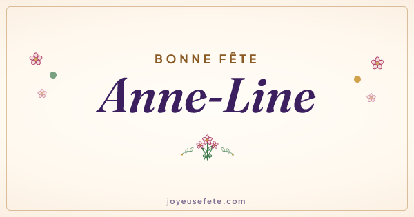 Image « Bonne fête Anne-Line » au format large