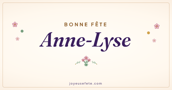 Image « Bonne fête Anne-Lyse » au format large