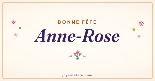 Image « Bonne fête Anne-Rose » au format large