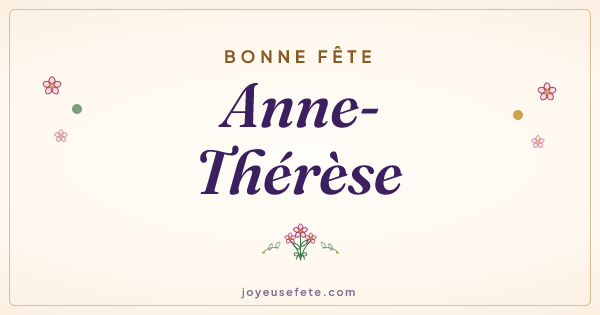 Image « Bonne fête Anne-Thérèse » au format large