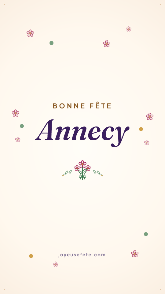 Image « Bonne fête Annecy » au format story