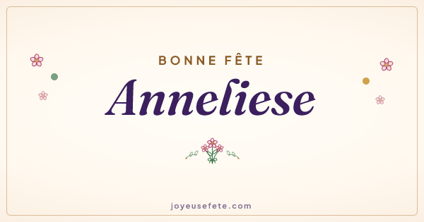 Image « Bonne fête Anneliese » au format large