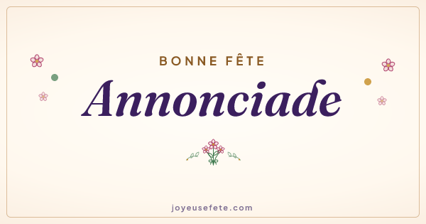 Image « Bonne fête Annonciade » au format large