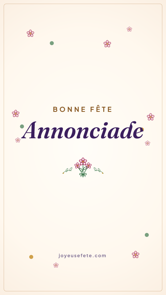 Image « Bonne fête Annonciade » au format story