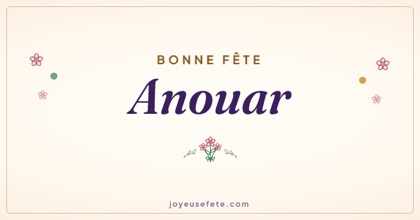 Image « Bonne fête Anouar » au format large