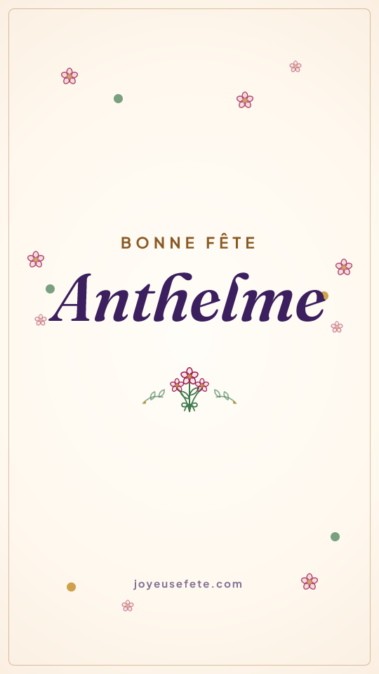 Image « Bonne fête Anthelme » au format story