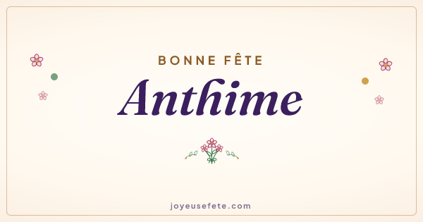 Image « Bonne fête Anthime » au format large
