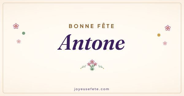 Image « Bonne fête Antone » au format large