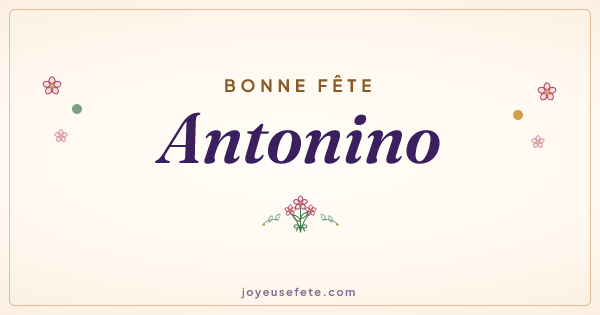Image « Bonne fête Antonino » au format large
