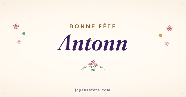 Image « Bonne fête Antonn » au format large