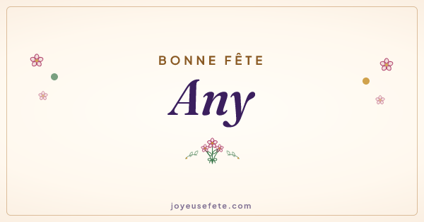 Image « Bonne fête Any » au format large