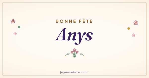 Image « Bonne fête Anys » au format large