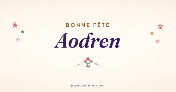 Image « Bonne fête Aodren » au format large