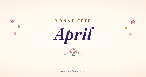 Image « Bonne fête April » au format large