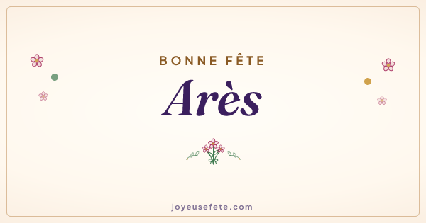 Image « Bonne fête Arès » au format large