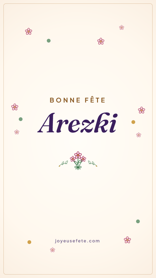 Image « Bonne fête Arezki » au format story