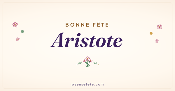Image « Bonne fête Aristote » au format large