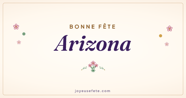 Image « Bonne fête Arizona » au format large