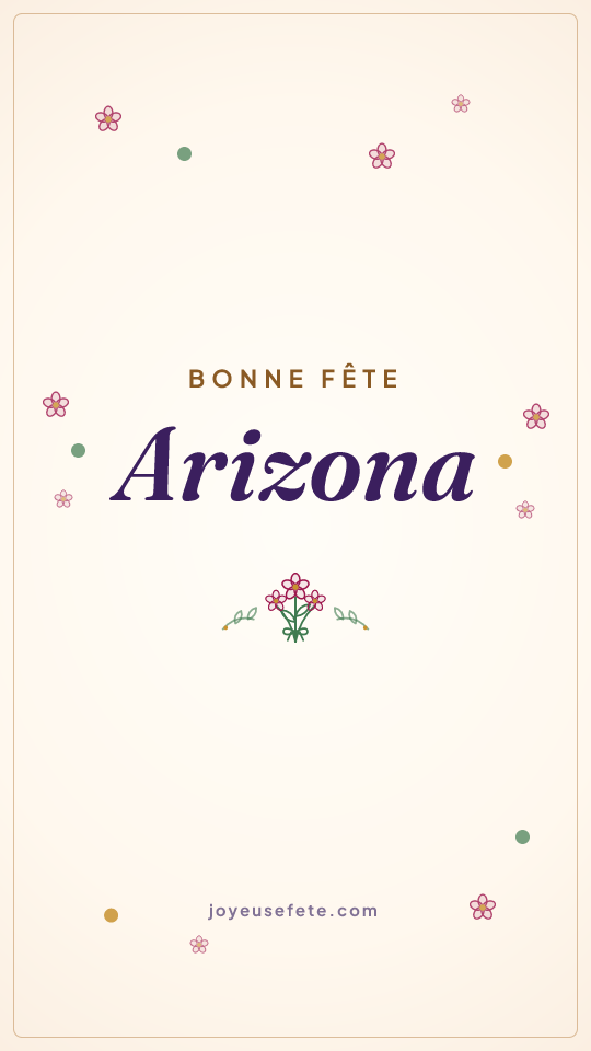 Image « Bonne fête Arizona » au format story