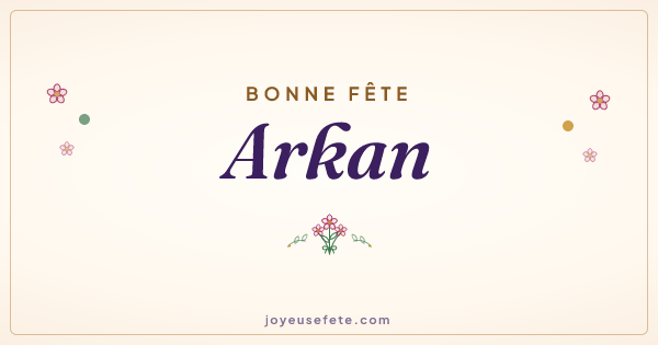 Image « Bonne fête Arkan » au format large