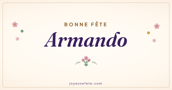 Image « Bonne fête Armando » au format large