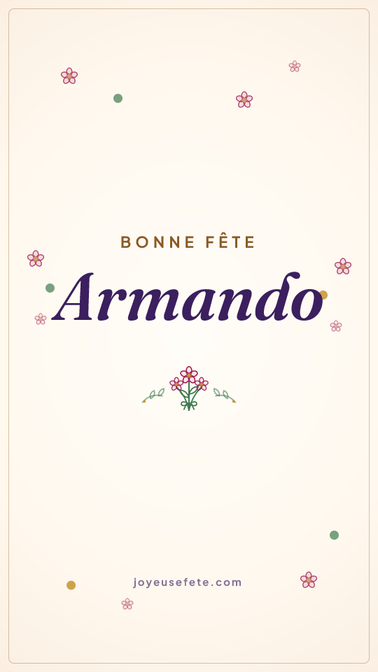 Image « Bonne fête Armando » au format story