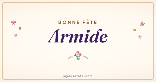 Image « Bonne fête Armide » au format large