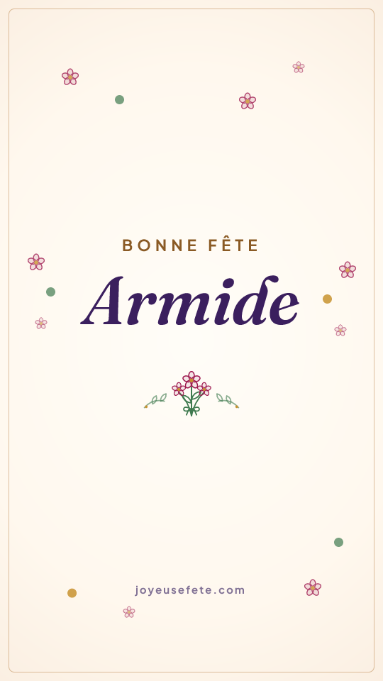 Image « Bonne fête Armide » au format story